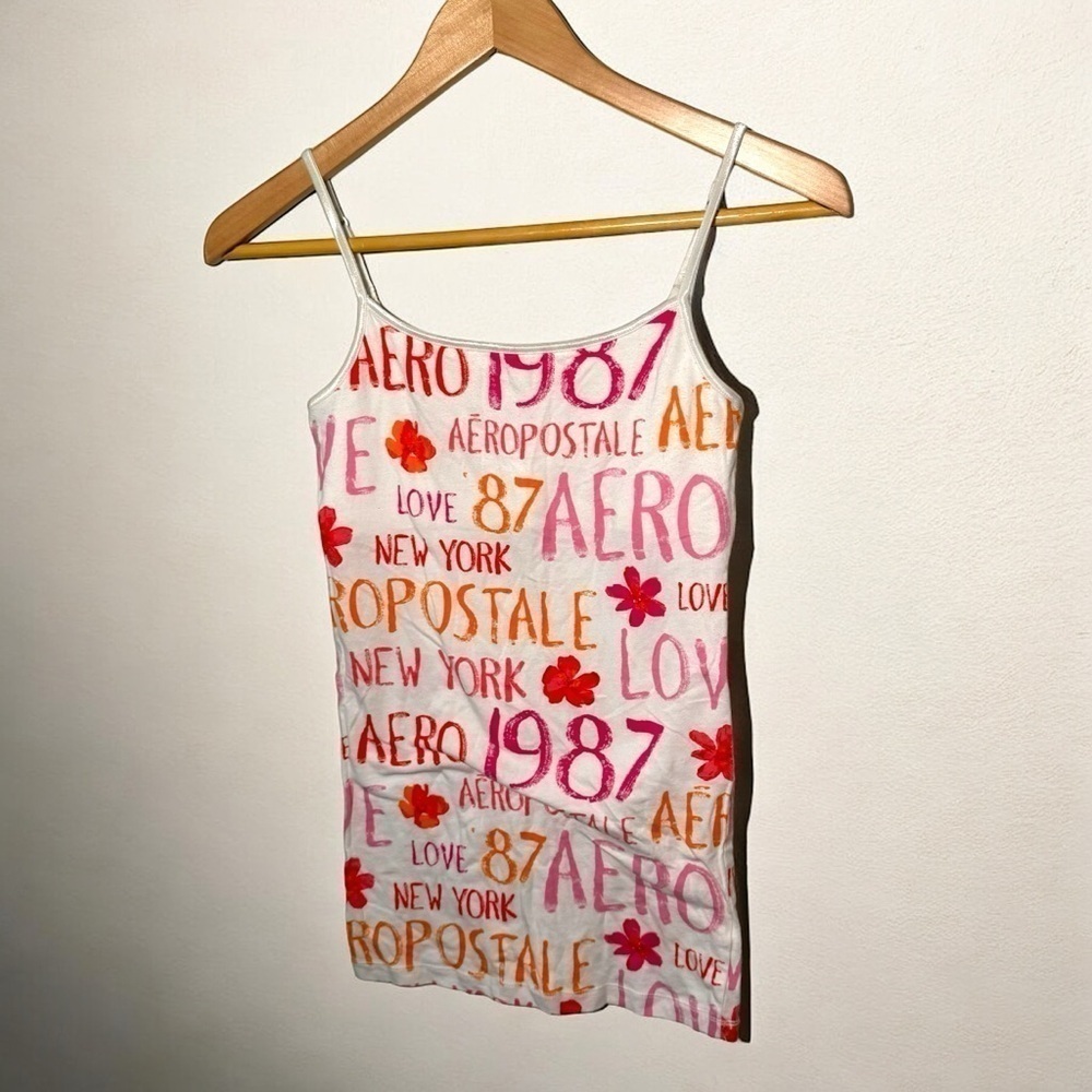 Aero Y2K tropical cami tank top S